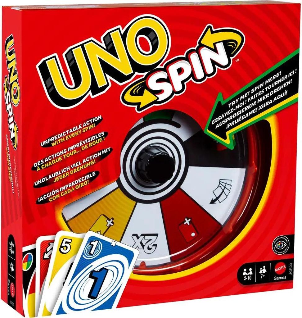 UNO Jeu de cartes à plateau tournant, 2 à 10 joueurs Image du produit 