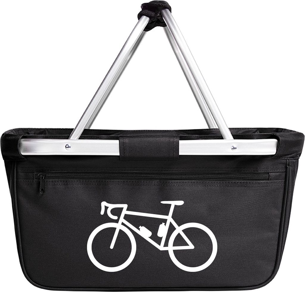 Huuraa Einkaufskorb Bike Fahrrad 20 Liter Black faltbarer Tragekorb Geschenkidee