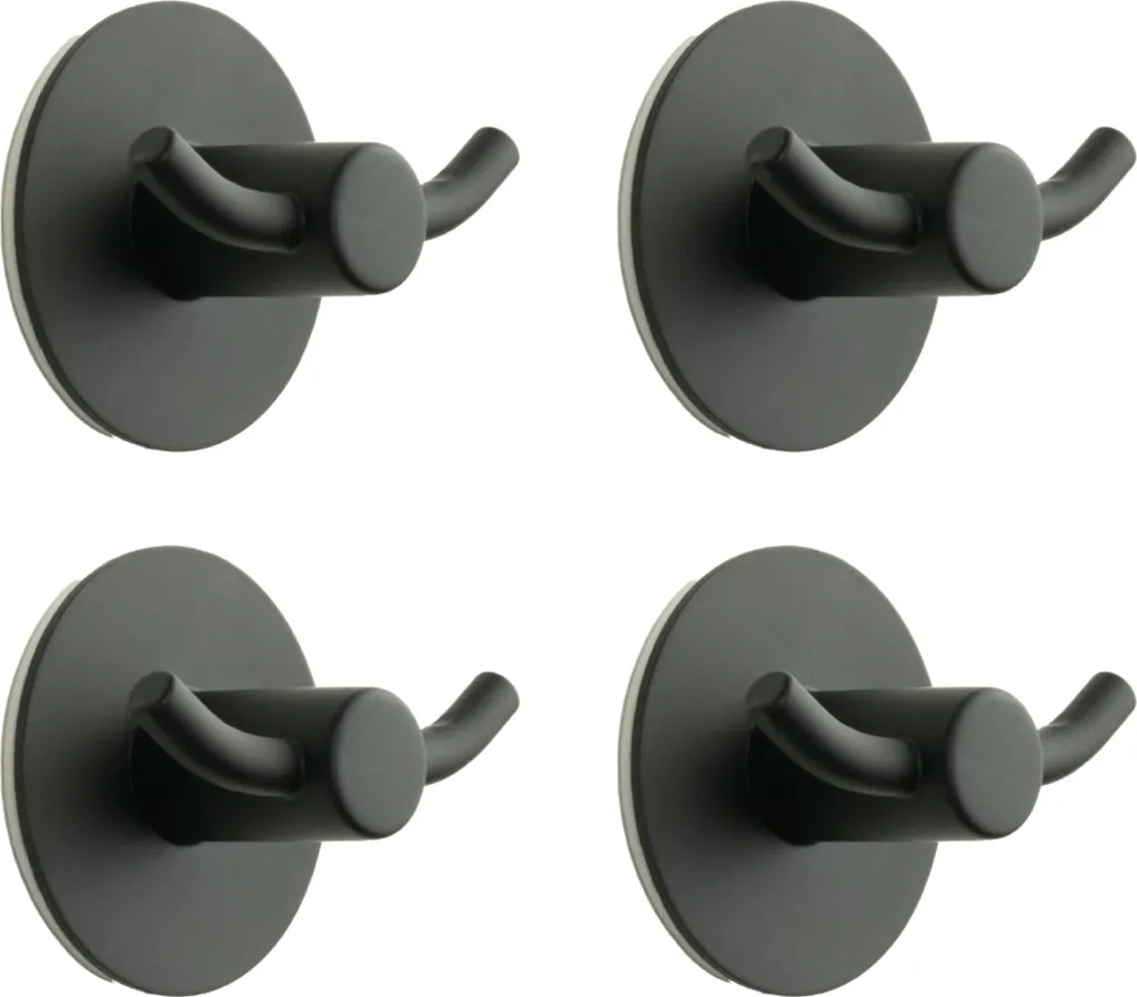 Ganci Rotondi Autoadesivi Metallo Opaco - Kit 4pz Premium Design