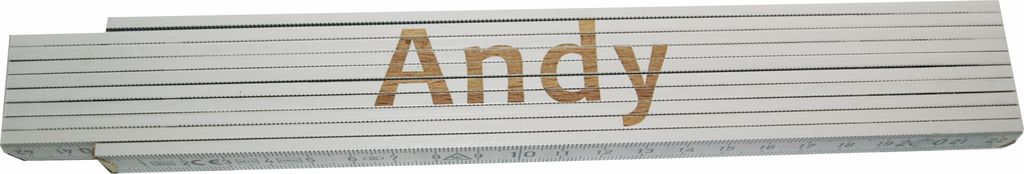 Zollstock Andy 2 m weiß