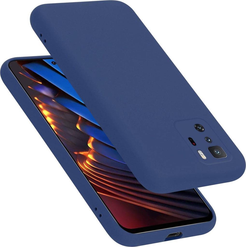 Cadorabo Schutzhülle für Xiaomi POCO X3 GT Hülle in Blau Handyhülle Case Cover TPU Etui
