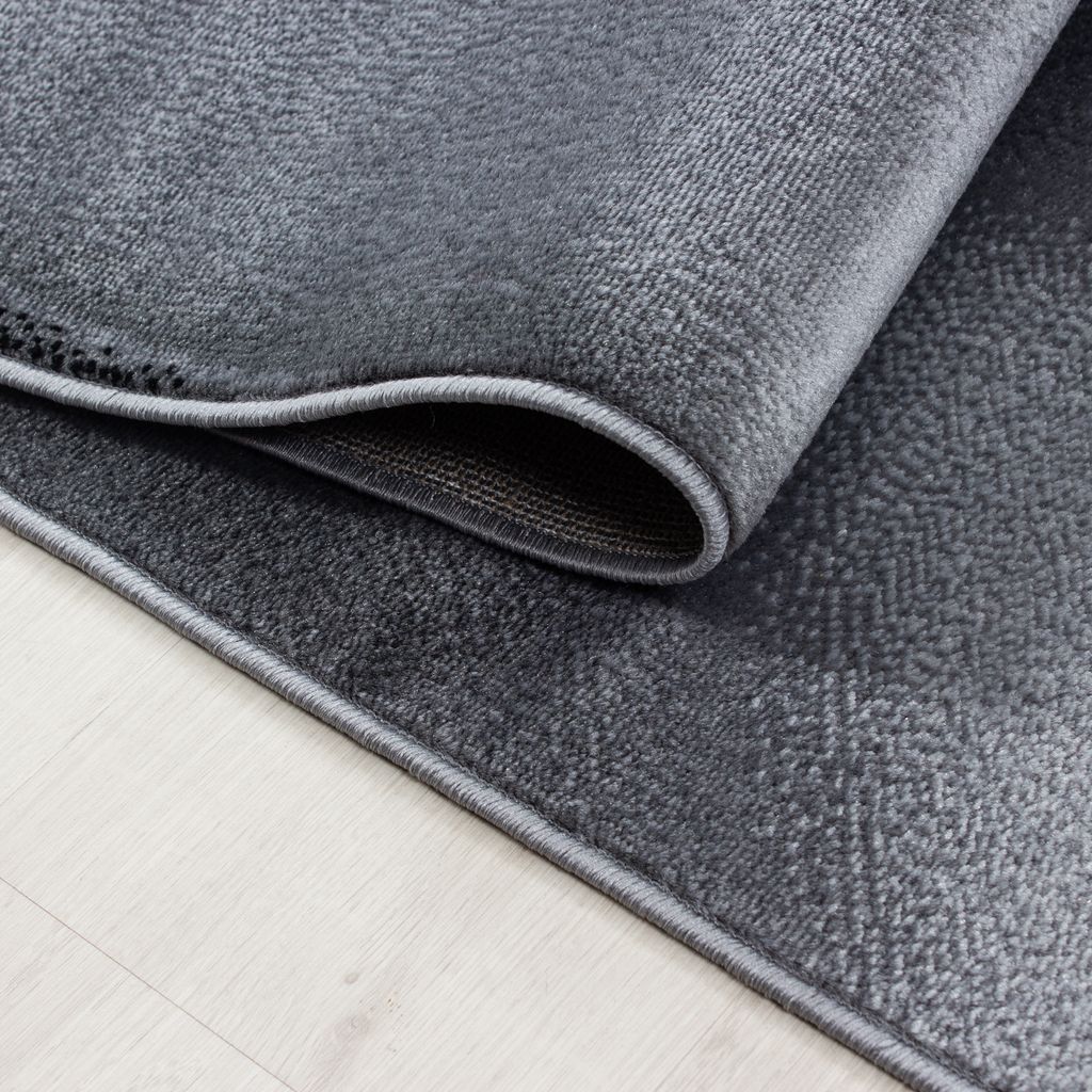 Modern Kurzflor Teppich Wohnzimmer Abstrakt Wellen Design Produktbild 4