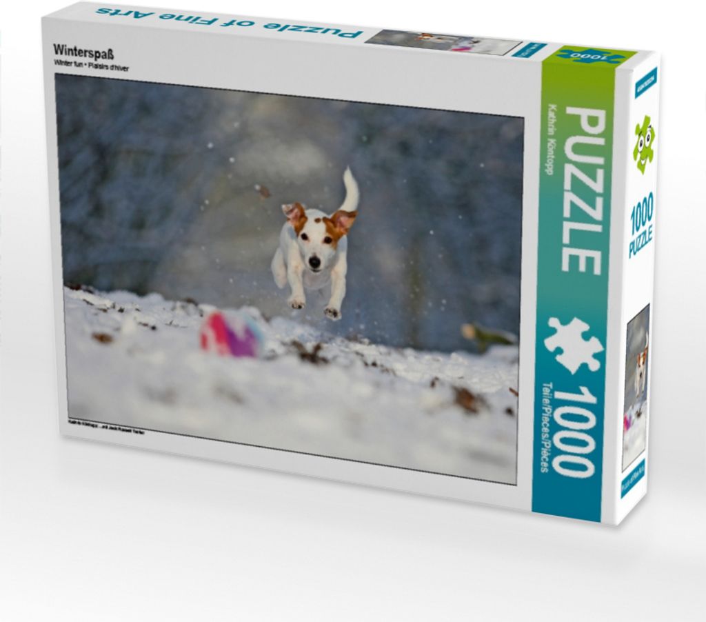Calvendo Winterspaß 1000 Teile Puzzle quer 640x480mm, Köntopp Kathrin; 7403391