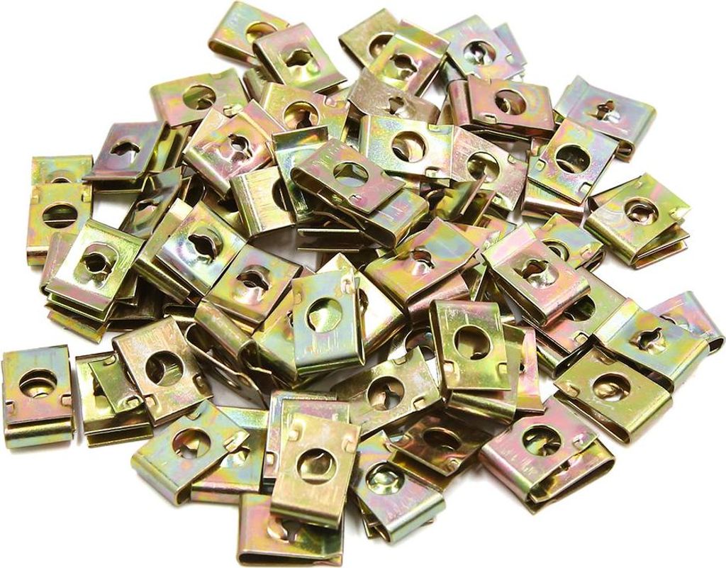 100pcs Bronze Ton Metall Motorrad Scooter Verkleidung Schrauben Verschluss Clips DE de