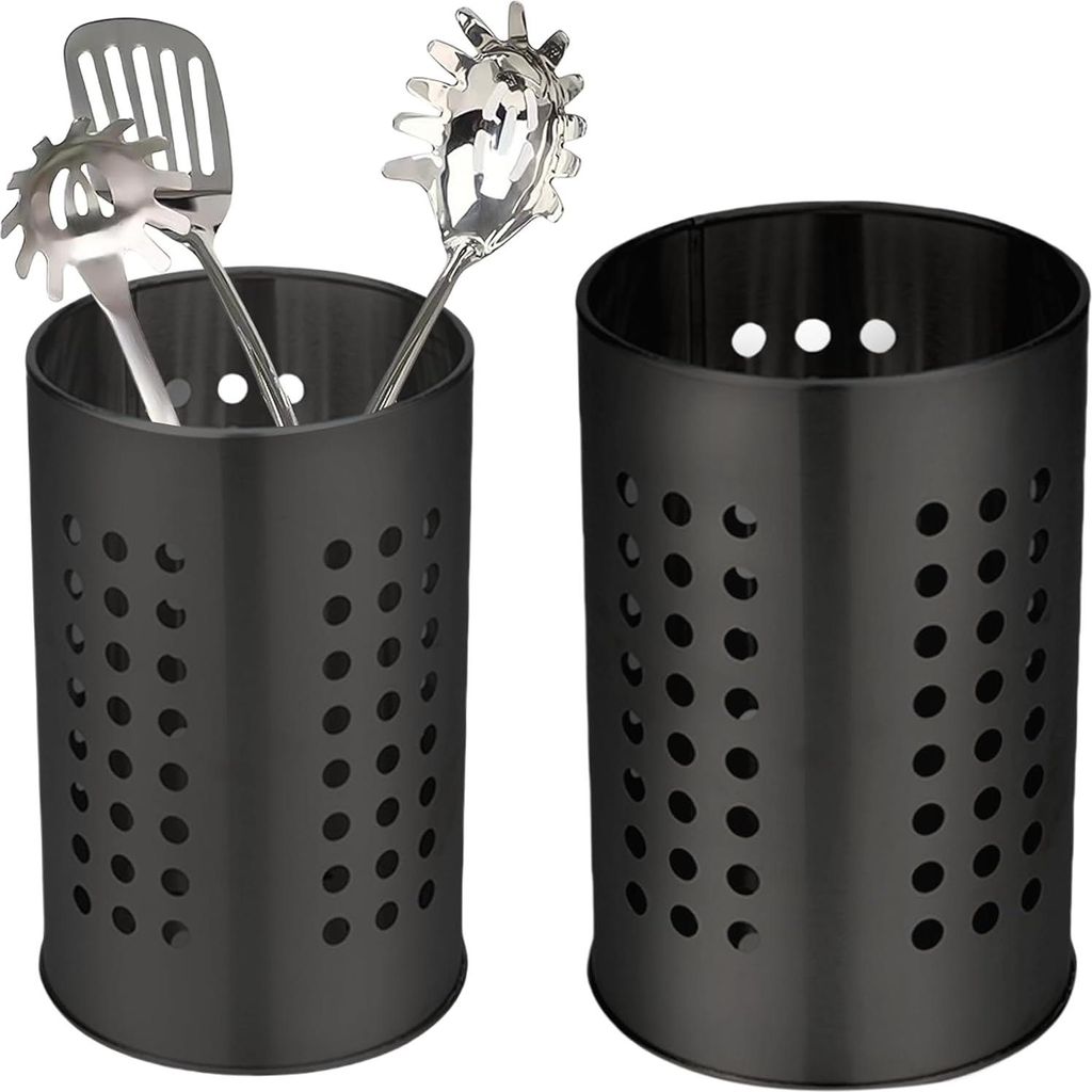 Edelstahl Küchenbesteckhalter - Besteckkorb für den Tisch - Küchenorganizer