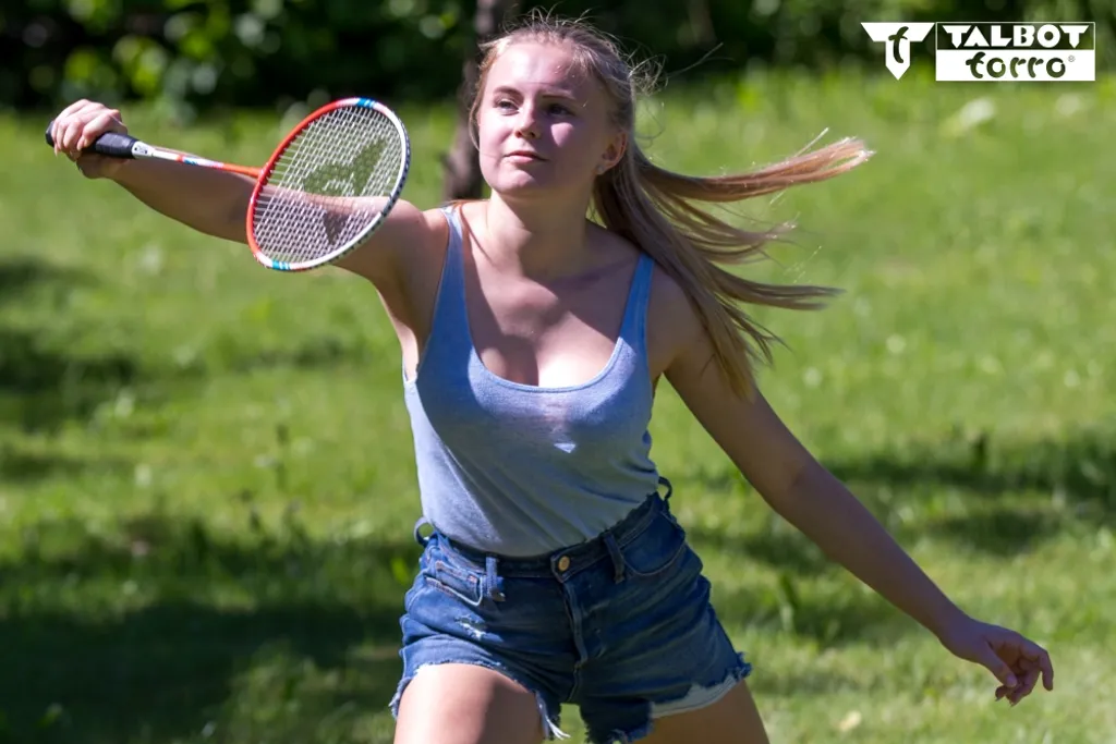 Ensemble de Badminton Complet 4 Joueurs avec Filet et Poteaux Voyou - 3
