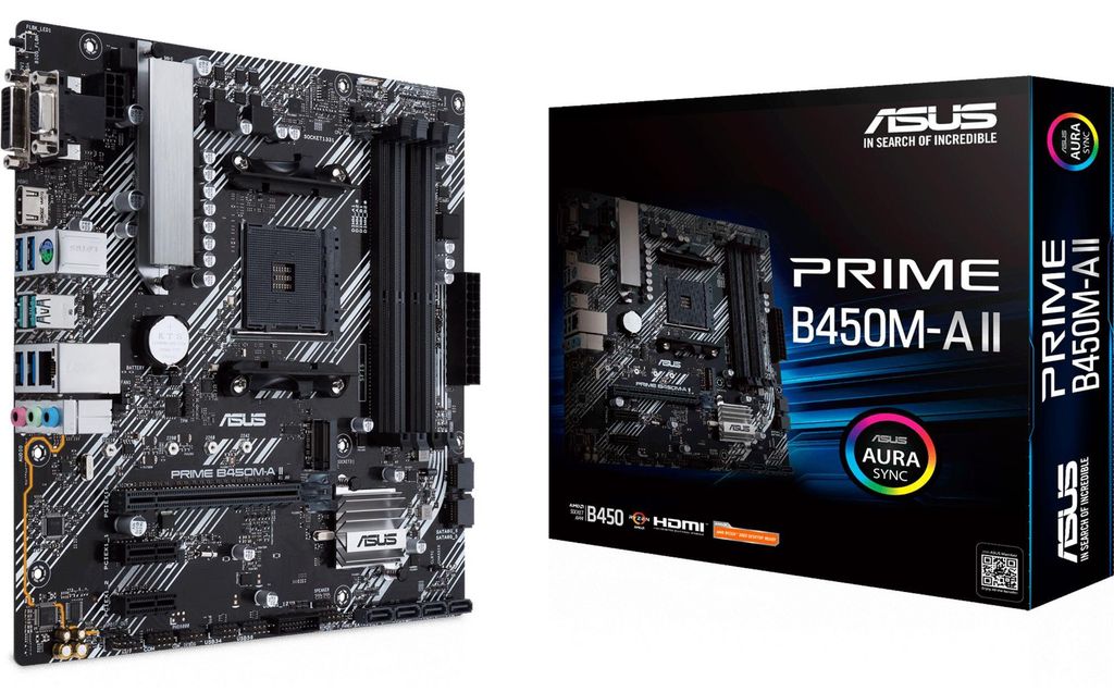 ASUS PRIME B450M-A II, Mainboard Produktbild 