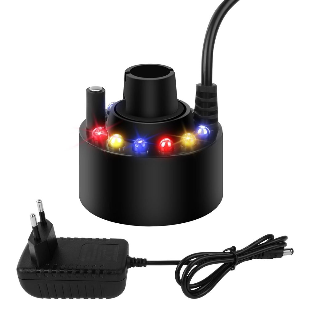 Nebelmaschine, Nebel Maschine12 LED Licht,  Stabil & Produktbild 