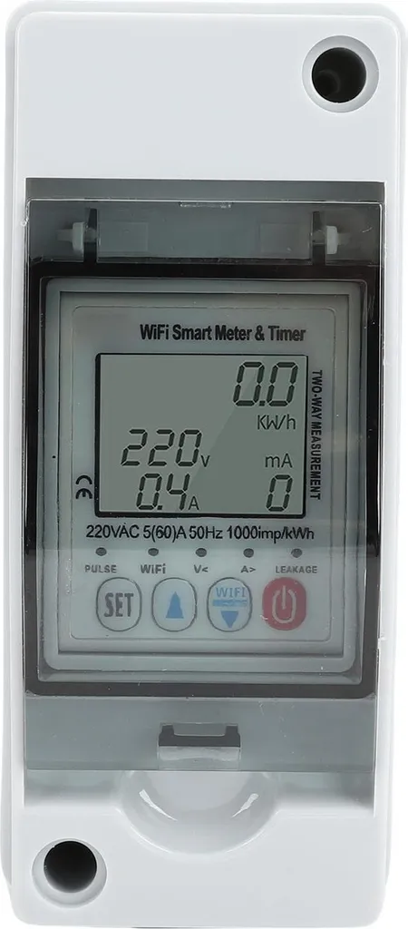 Compteur Connecté Wi-Fi 63A Rail DIN avec Réenclenchement Automatique