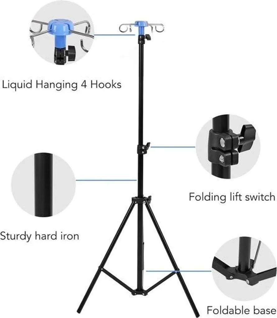 Porte-perfusion stable et compact : la solution pour soins à domicile