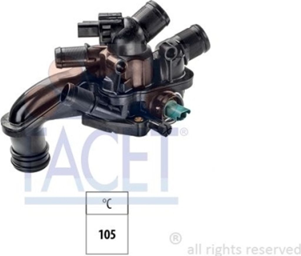 1 Thermostat, Kühlmittel FACET 7.8863 Italy - OE Equivalent für CITROËN