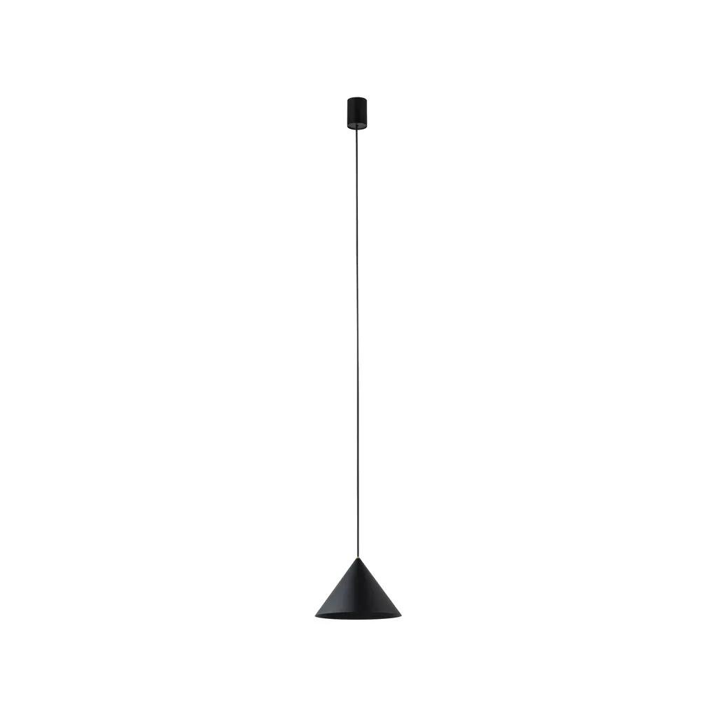 Sublimez vos Plafonds Hauts avec le Lustre ZENITH Noir 130cm en Métal