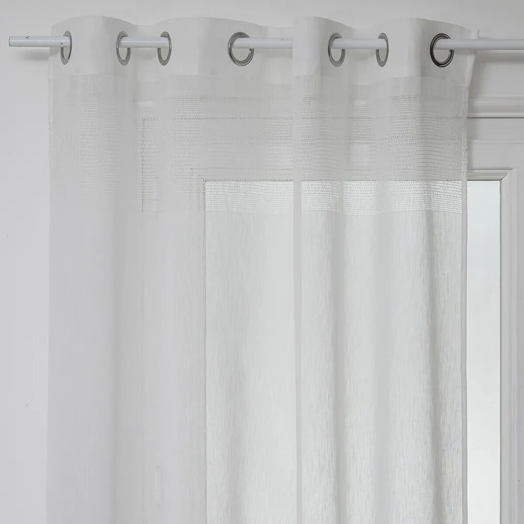 Rideau tamisant blanc 140x240 cm SAB idéal pour filtrer la lumière douce