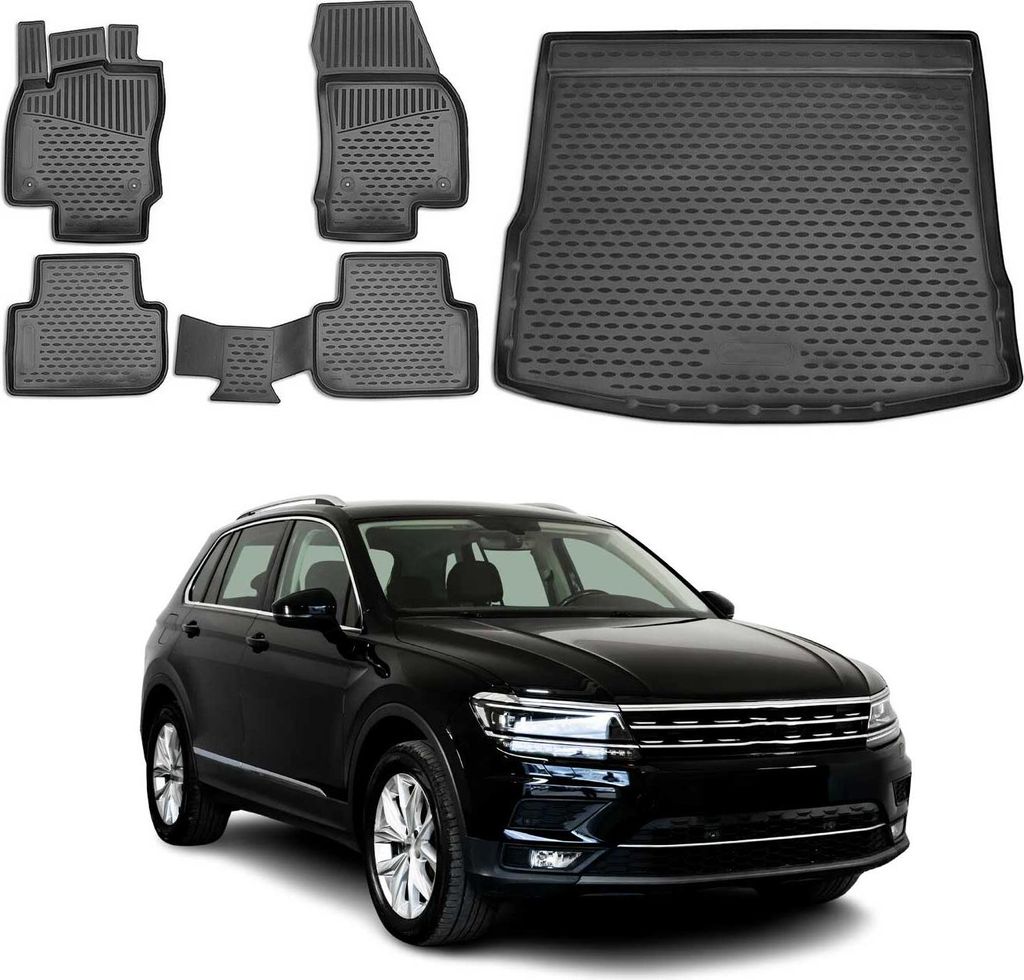 Set tappetini e fodera bagagliaio per VW Tiguan 2016-2025 Immagine del prodotto 