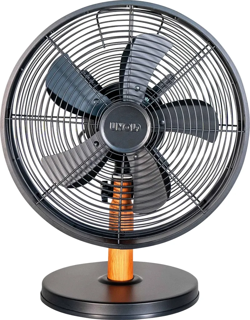 Ventilateur de table UNOLD 86715 fini la chaleur au bureau en acier