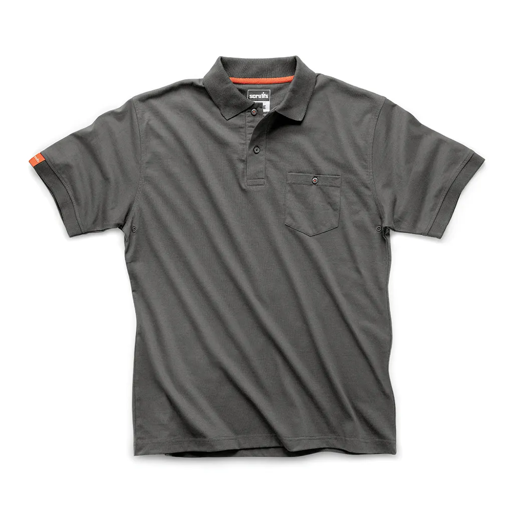 Polo Eco Worker Scruffs T55417 gris : fini les hauts de chantier usés