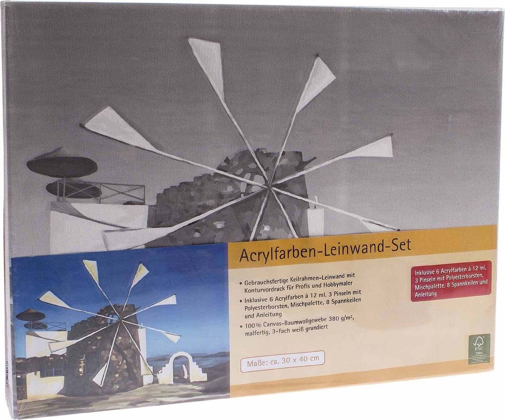 Acrylfarben Leinwand Set 53172
