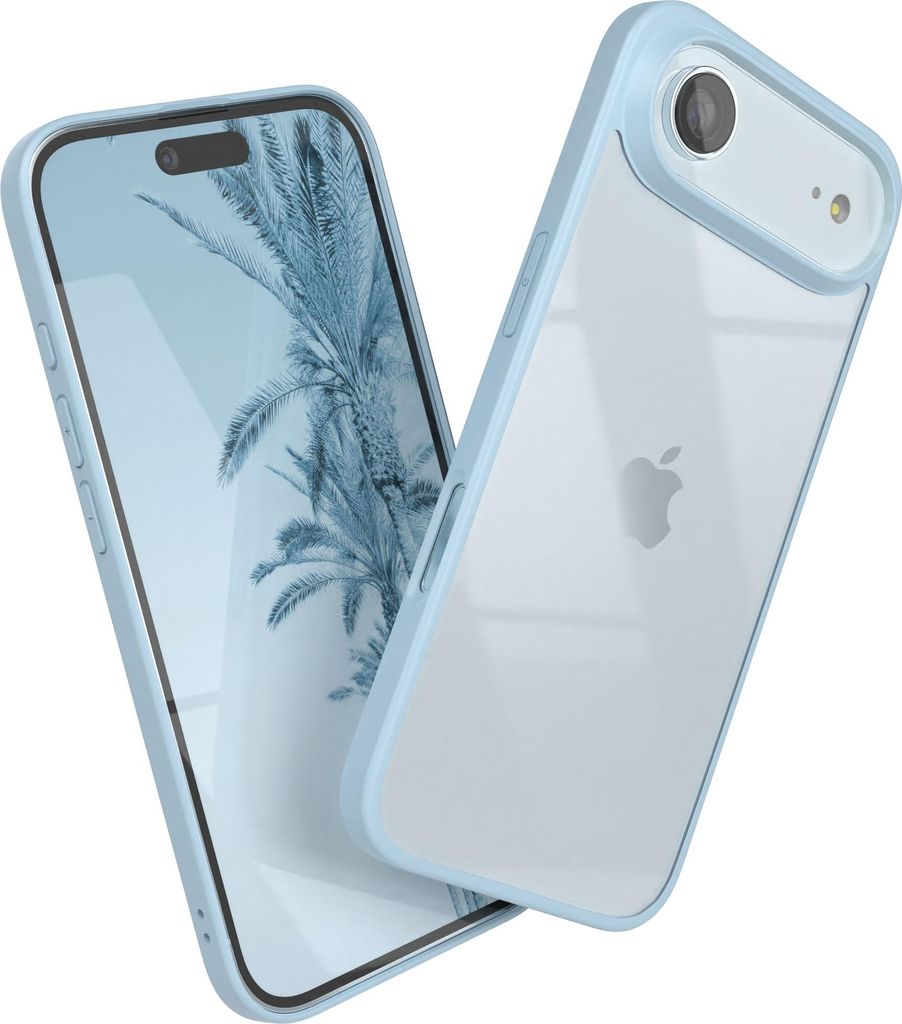 EAZY CASE Clear Hybrid Bumper Hülle für Apple iPhone Air, Handyhülle stoßfest mit Kameraschutz, Handycase dünn in Grün