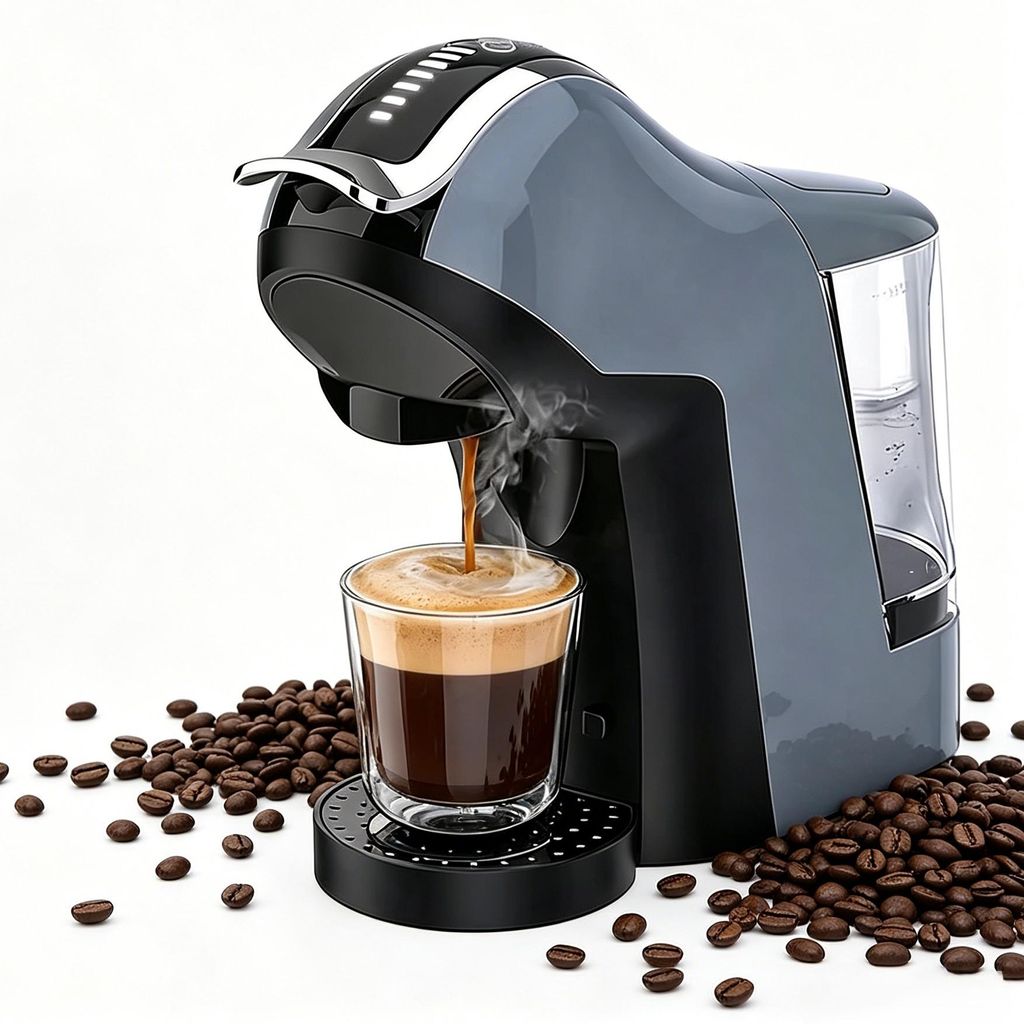 Siebträgermaschine Professionelle Kaffeemaschine 20 Bar 1l Kaffeekanne Edelstahlfilter 4-in-1 Kompakte Espresso-Kaffeemaschine für Barista-Qualität