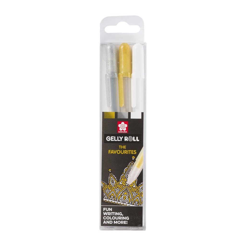 SAKURAPOXPGBMIX3A SAKURA Rollerball Gel "Oro - Argento - Immagine del prodotto 