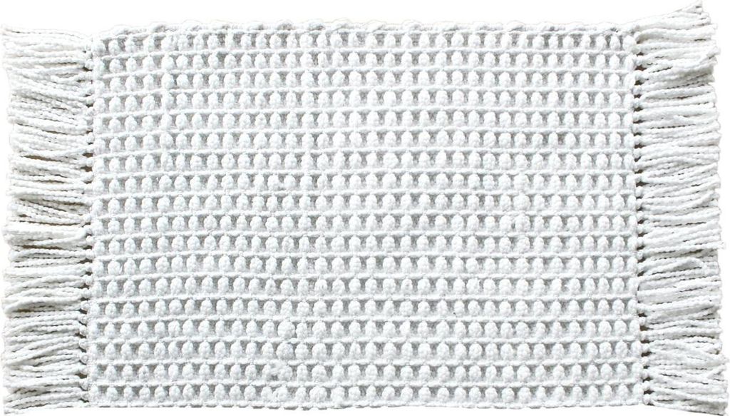 Heckett and Lane Madras Badematte 60x100 White Badematte 60x100 White Uni