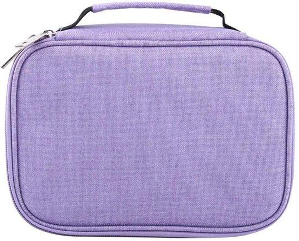 Etui mit 72 Fächern, mehrschichtig, faltbar, groß, lila, für Künstler