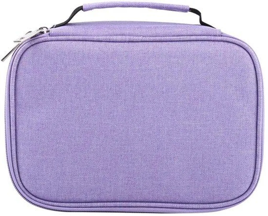 Trousse à crayons 72 compartiments multicouche violette pour le dessin