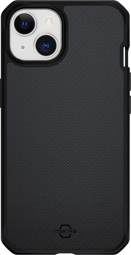 Coque iPhone 14 ITSKINS Ballistic R Nylon Noire - ITBALNYLIP14BK
