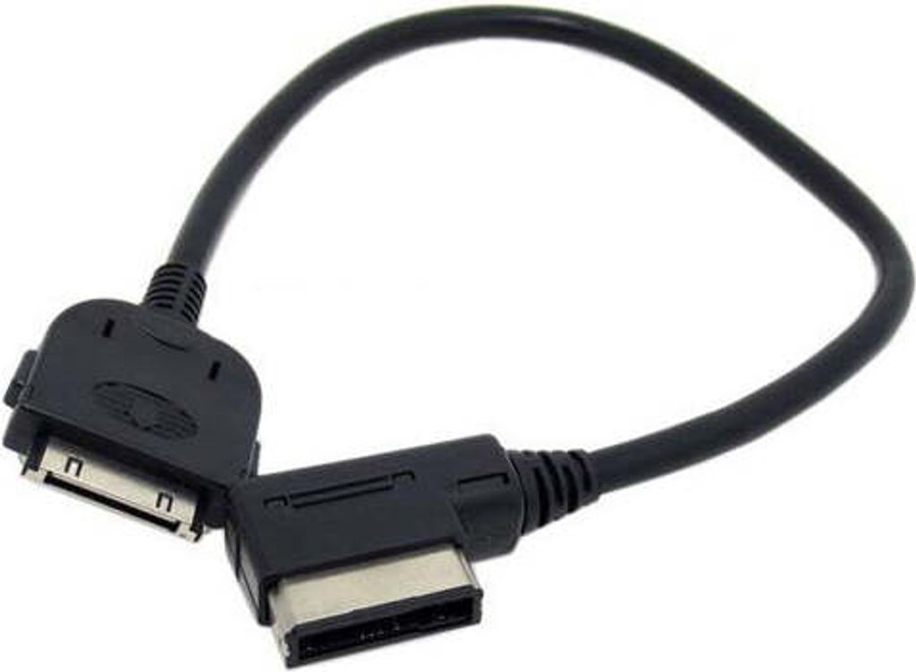 System-S KFZ Auto Adapterkabel für iPhone iPod 30-Pin Anschluss für VW Audi Media In AMI MDI