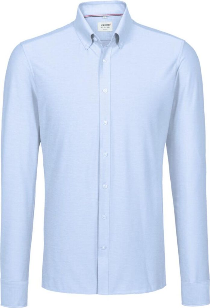 HAKRO Hemd Natural Stretch Regular 130, ozeanblau, 3XL