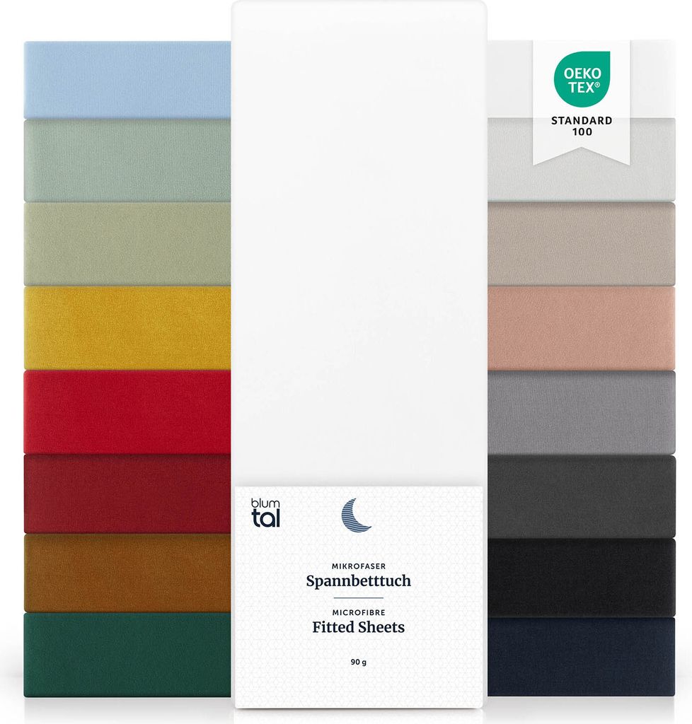Blumtal Spannbettlaken 140x200 cm - Bettlaken 140x200 aus Produktbild 