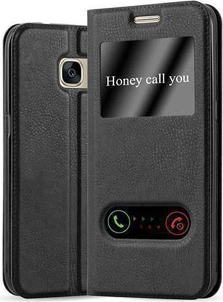 Cadorabo Schutzhülle für Samsung Galaxy S7 Hülle in Schwarz Handyhülle Book Case Cover Etui