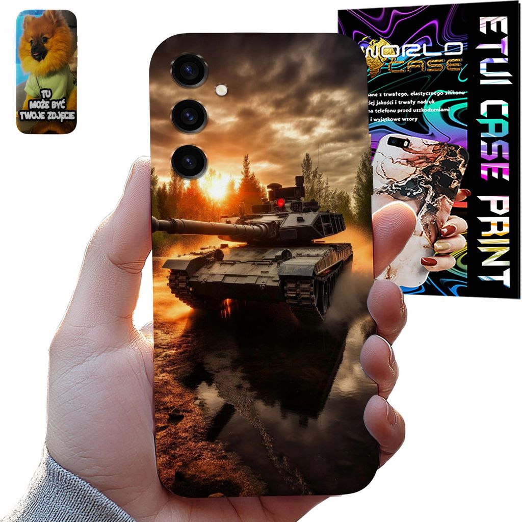 Fall Samsung Galaxy S24 Fe Panzer Armee Krieg Muster + Glas