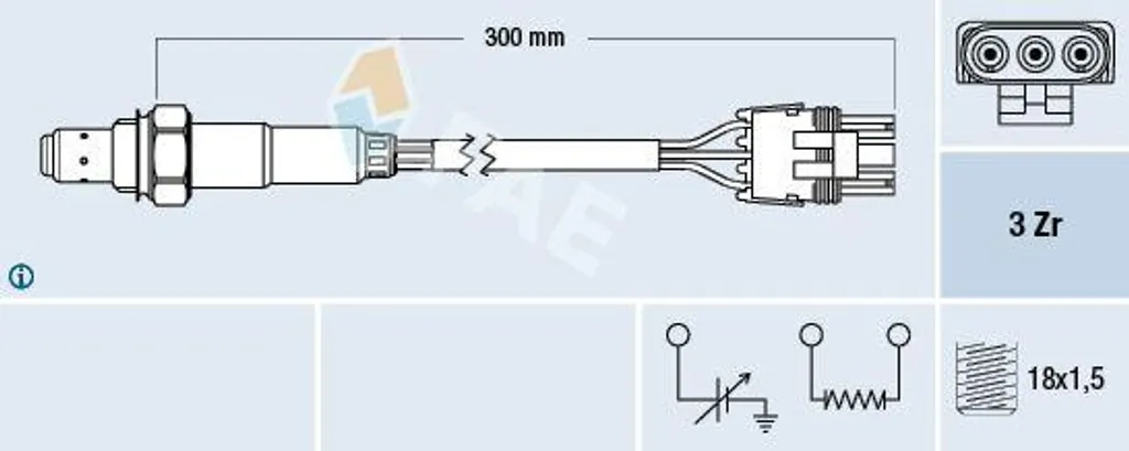 Sonde Lambda FAE 77116 : Supprimez le Voyant Moteur et les À-coups OE 855323