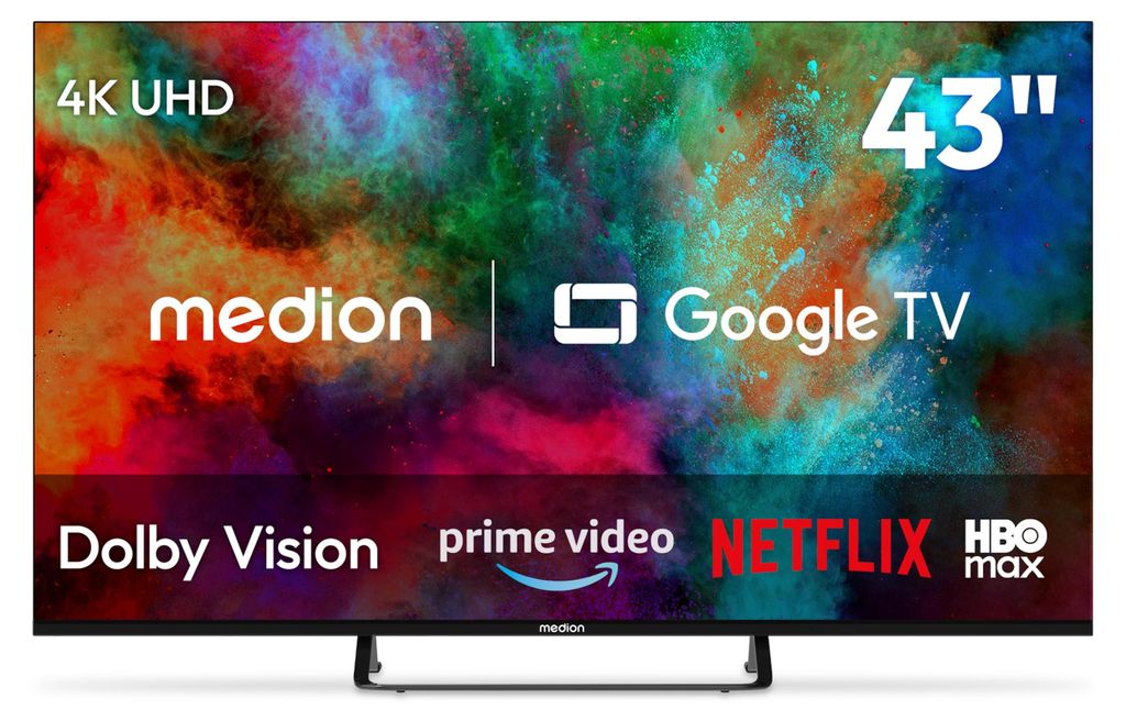 MEDION 108 cm (43 Zoll) Fernseher 4K Smart TV - MD 843401 Produktbild 