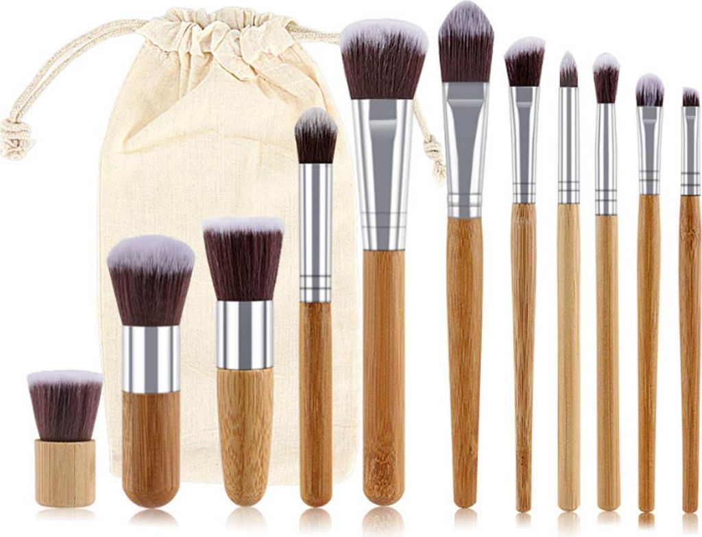 IAM Bamboo Handle Makeup Brush Set