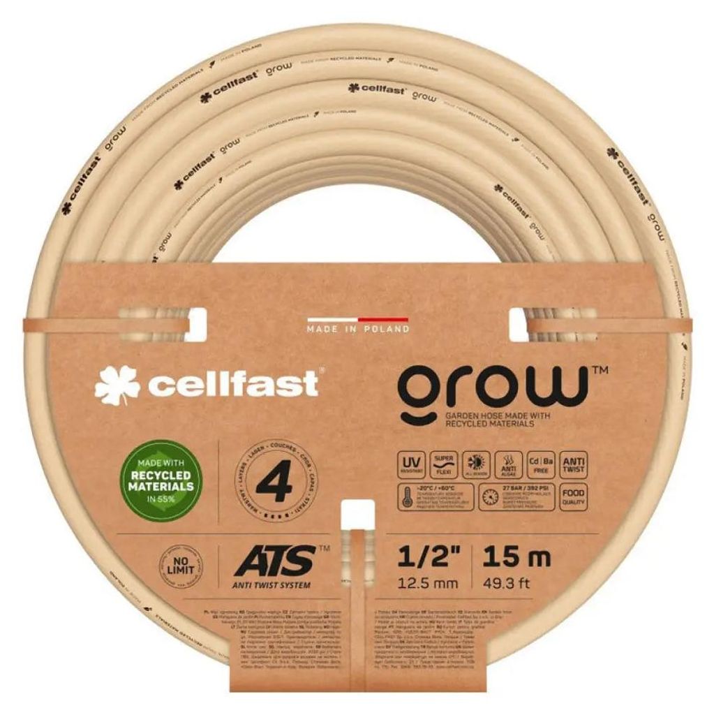 Schlauch 15M 1/2" Cellfast Grow