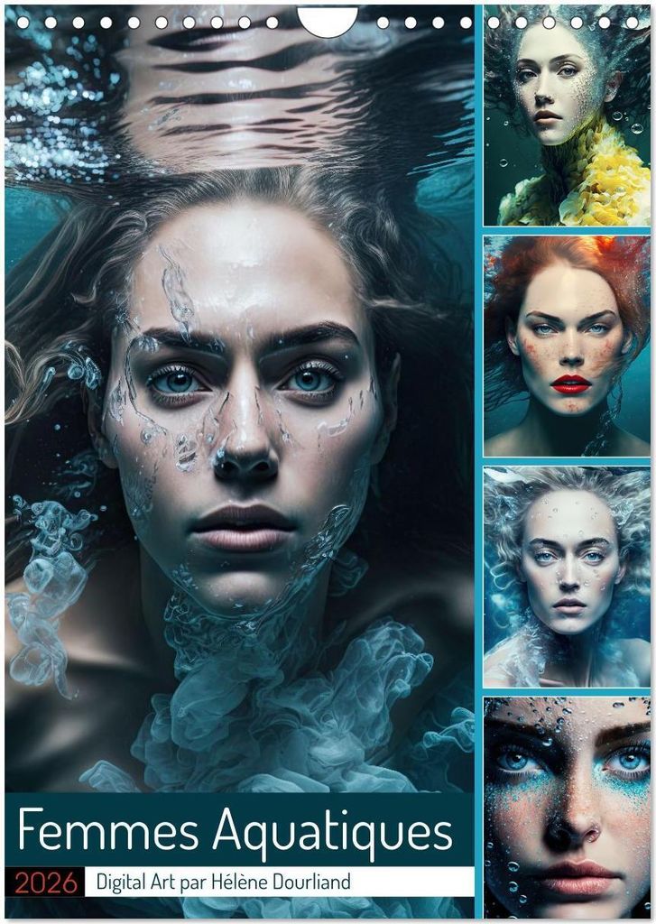 Femmes Aquatiques (Calendrier mural 2026 DIN A4 horizontal), CALVENDO calendrier mensuel