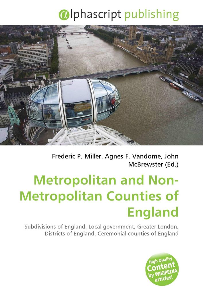 Metropolitan and Non-Metropolitan Counties of England