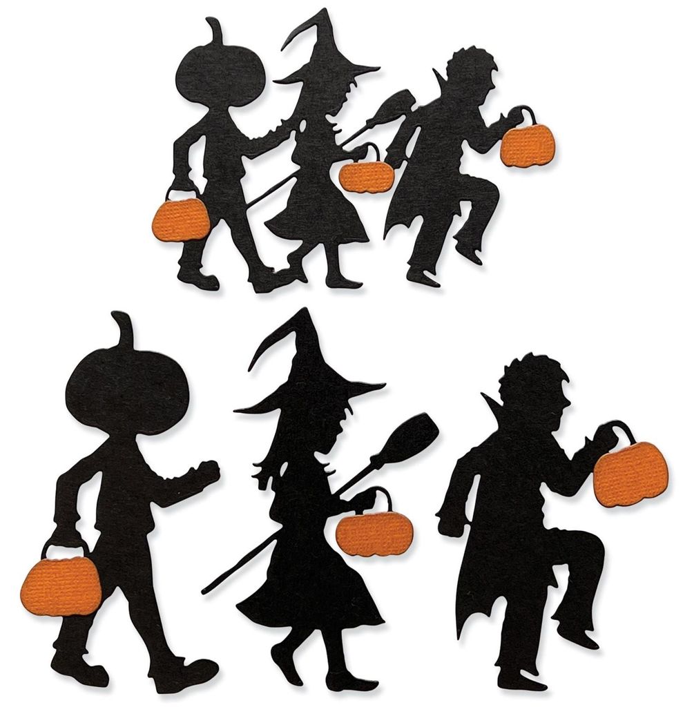 SIZZIX Stanzform Präge Stanzschablone Cutting Die, Halloween Night by Tim Holtz