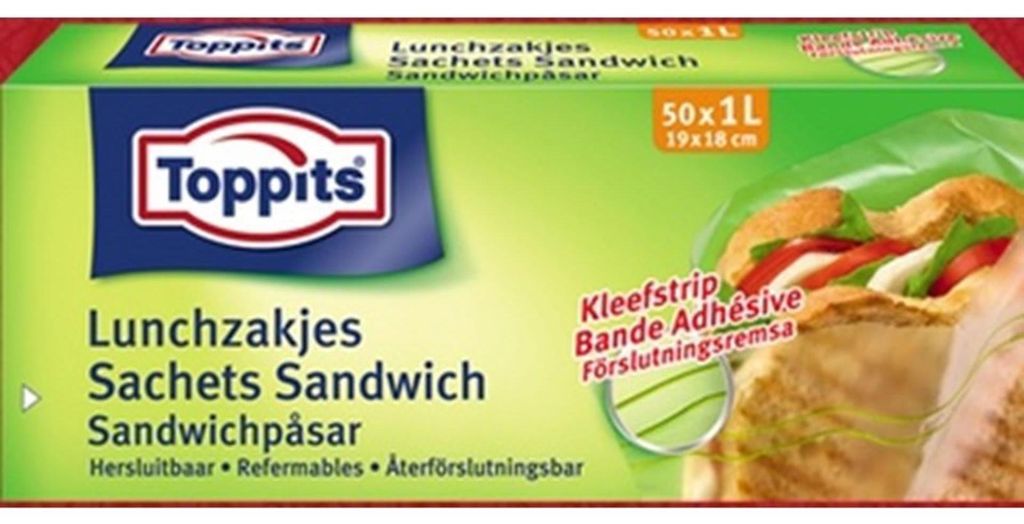 TOPPITS Frühstücks-Beutel 50 x 1L (19 x 18 cm) Immagine del prodotto 