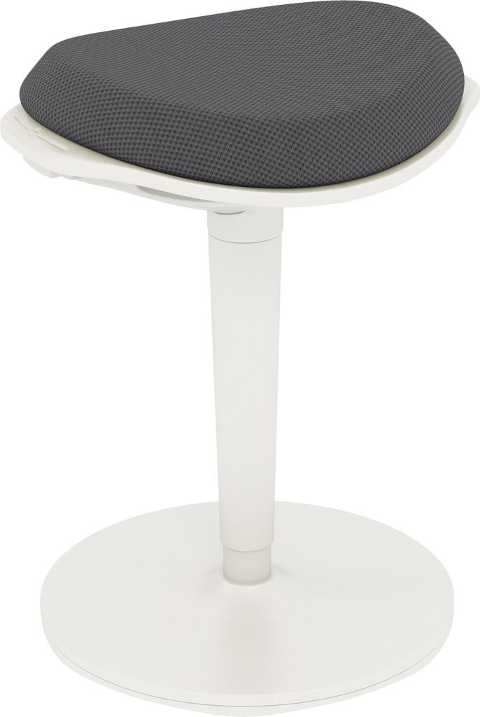 Bürohocker, ergonomischer Stehhocker, höhenverstellbar, bis 120 kg, 42,5 x 35,5 x 56,5-71,5 cm, Grau