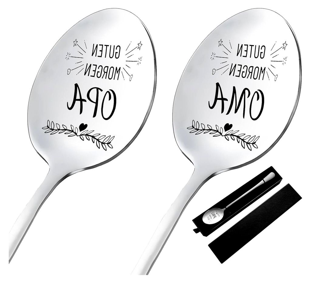 Geschenk für Oma und Opa Löffel mit Gravur