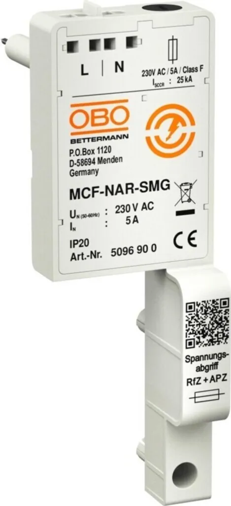 Prise de tension pour montage sur parafoudre MCF-NAR OBO BETTERMANN