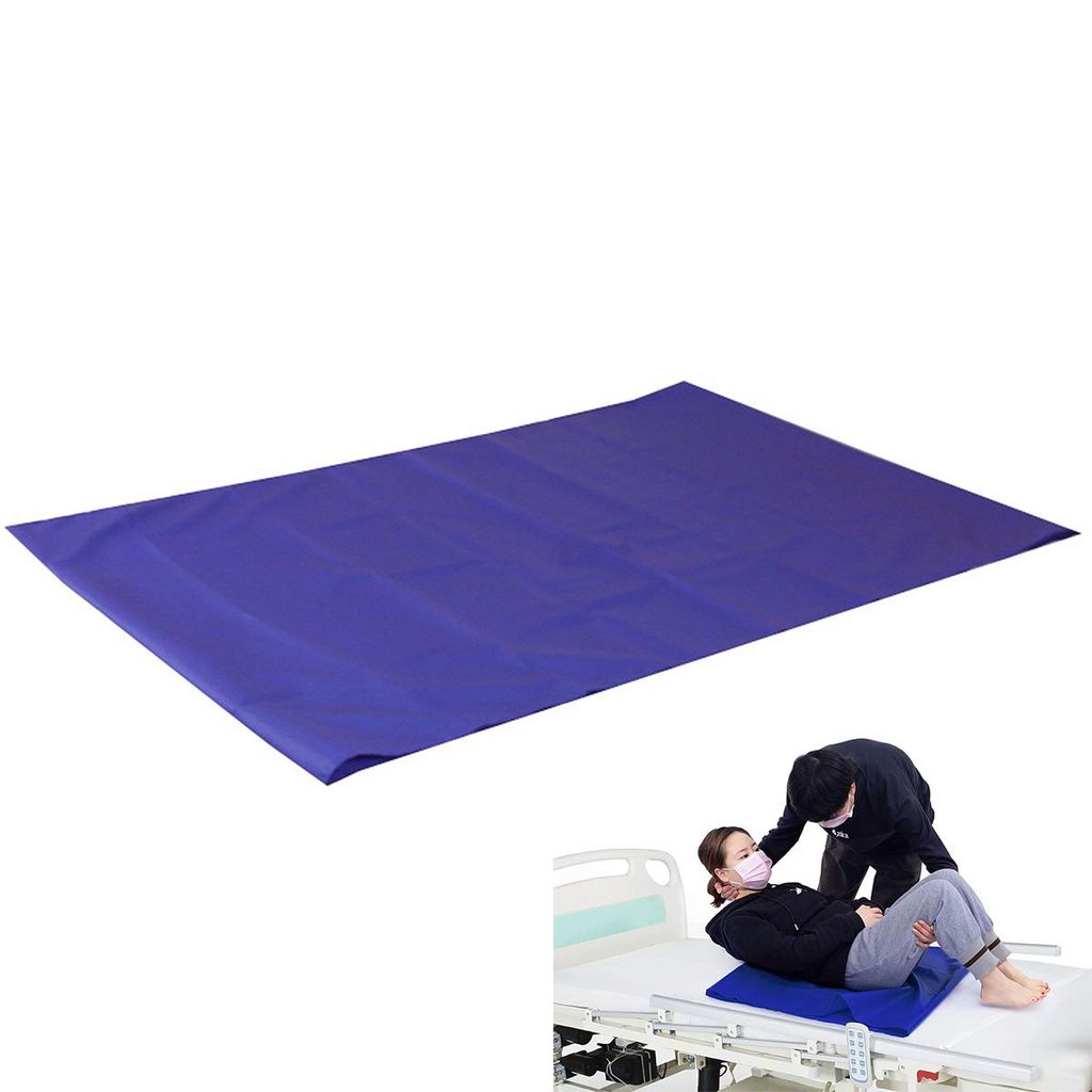 Pflege-Gleitmatte 98×76 cm–Doppelschichtige Umlagerungshilfe für das Bett–Reibungsarme Transferhilfe für ältere oder bewegungseingeschränk...