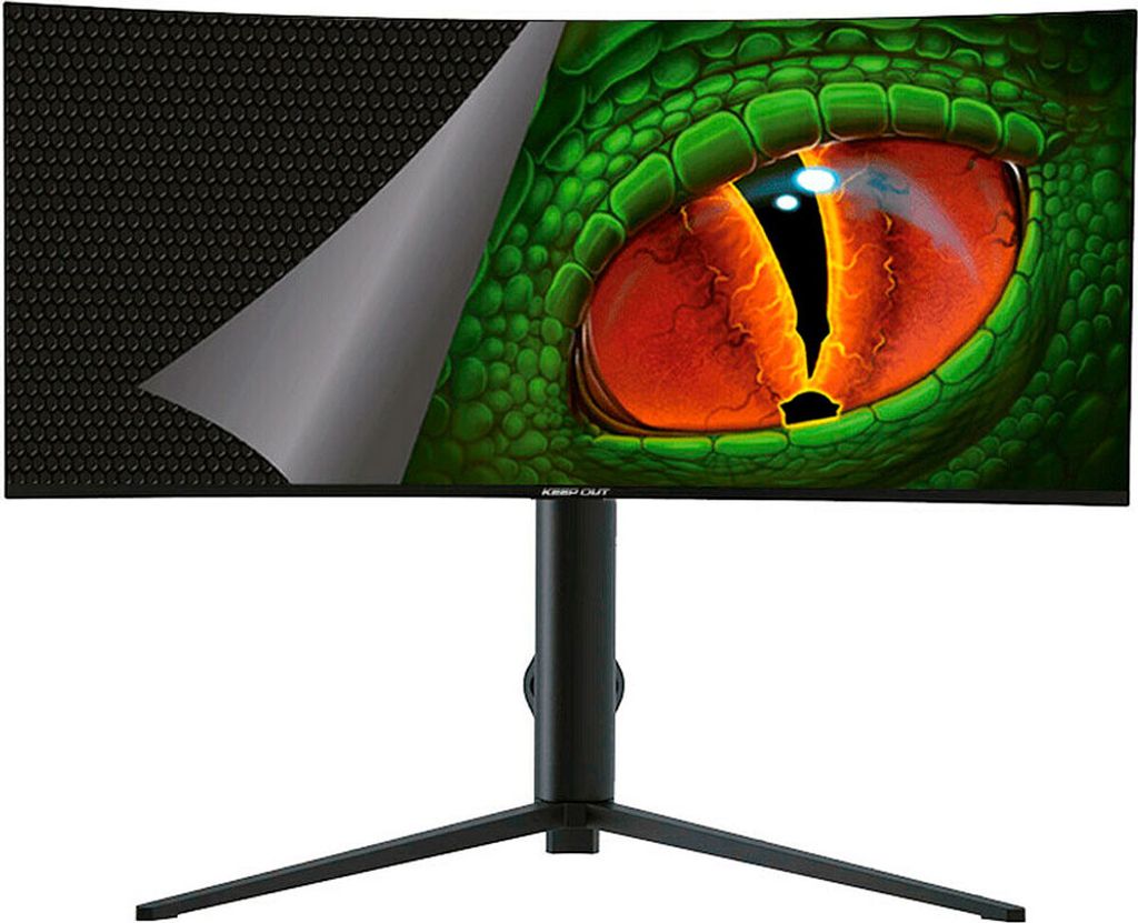 Keep Out XGM34UW 34" LED VA UltraWide QHD 165Hz Altavoces Altura Ajustable FreeSync Curva