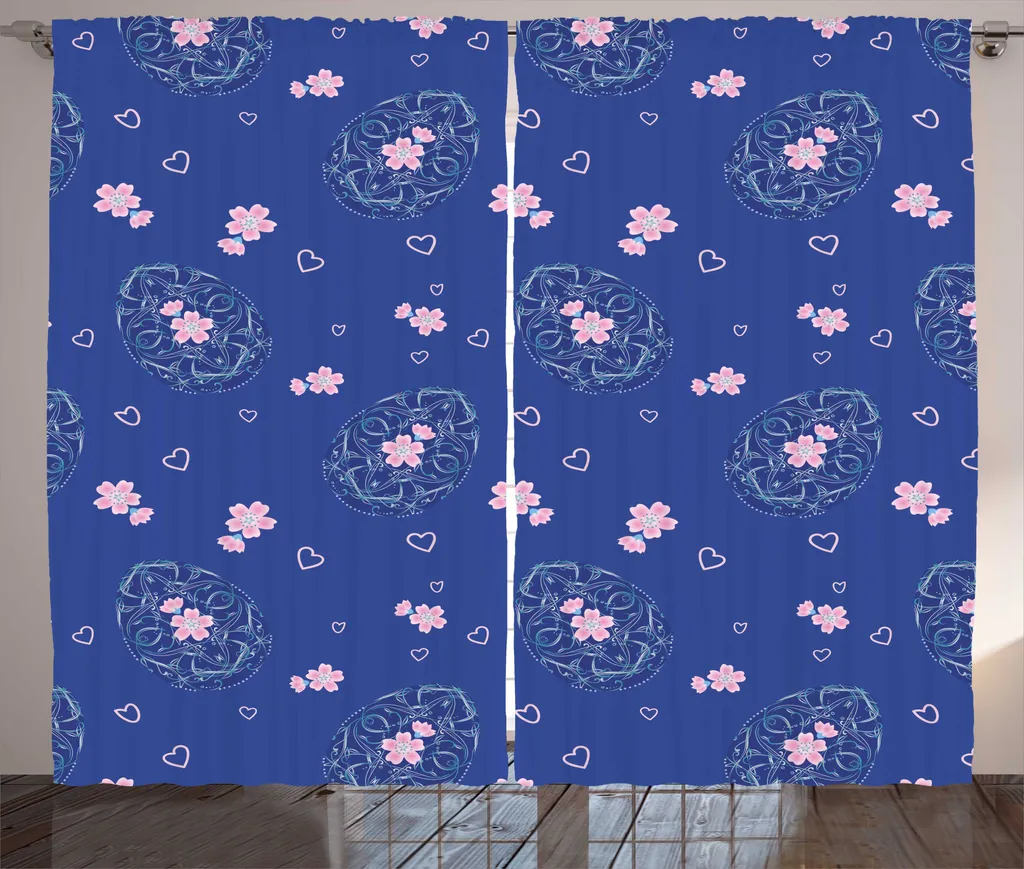 Rideaux Universels 280x225 cm en Tissu Fluide avec Boucles et Crochets