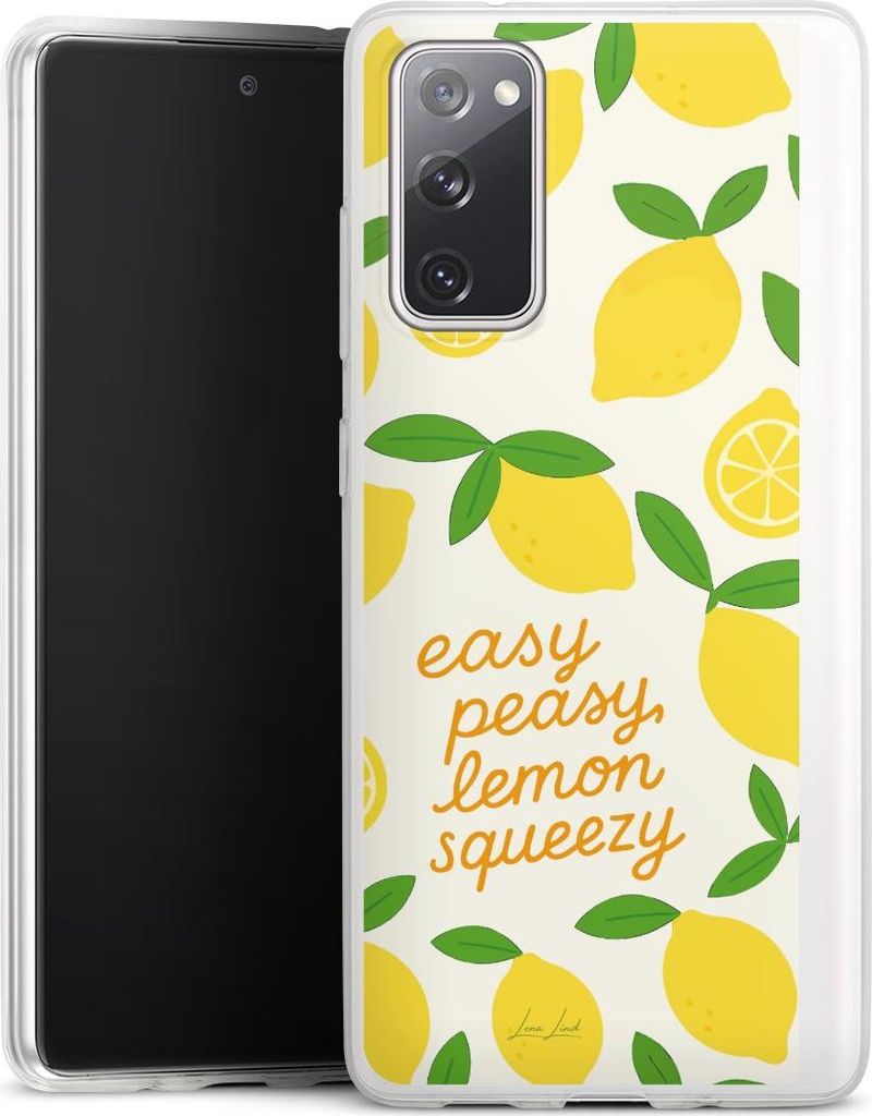 DeinDesign Slim Hülle für Samsung Galaxy S20 FE 5G Silikon Case Ultra Dünn Handyhülle Statement Zitrone Spruch