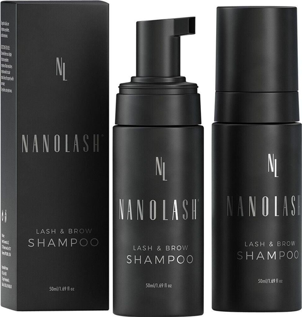 Nanolash Sanftes Wimpern- und Brauenshampoo, 50 ml - Produktbild 