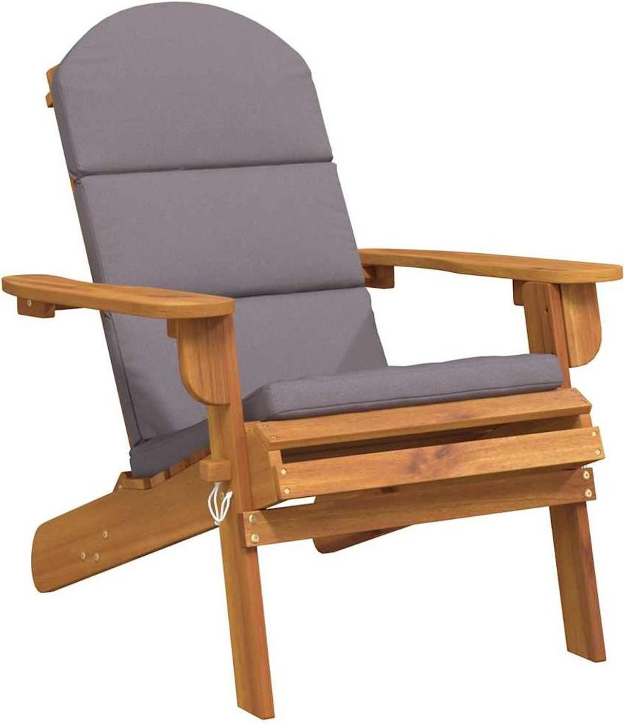 vidaXL Adirondack-Gartenstuhl mit Kissen Massivholz Akazie Produktbild 